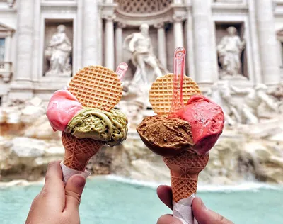 Рим: Итальянское мороженое.