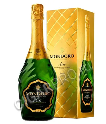 Asti Mondoro купить игристое вино Асти Мондоро 1.5л в подарочной упаковке  цена