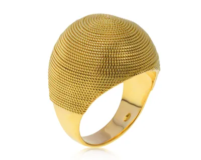 Итальянское золотое кольцо – купить по цене 69 500 ₽ с доставкой в  интернет-магазине Mister Diamond