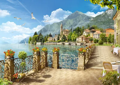 Lake Como - Italy – trendy wall mural – Photowall