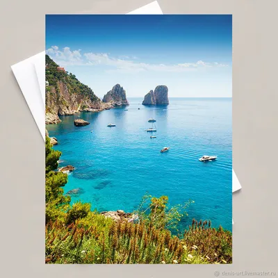 Марина большая после захода солнца, остров Капри, Италия Редакционное  Фотография - изображение насчитывающей гора, прибрежно: 137671762