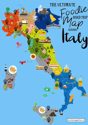 Italy Physical Map