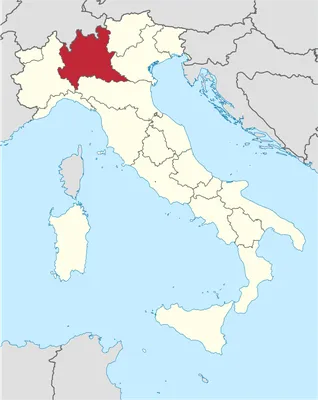 Карты Ломбардии | Подробная карта региона Ломбардия на русском языке |  Италия