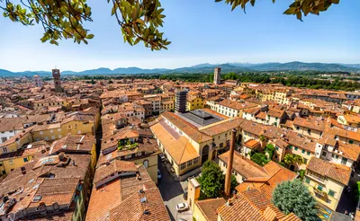 Piazza Anfiteatro Lucca Tuscany - Amphitheatre Square in Lucca, Italy