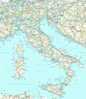 Италия, Швейцария, Австрия. Экономическая карта | это... Что такое Италия,  Швейцария, Австрия. Экономическая карта?