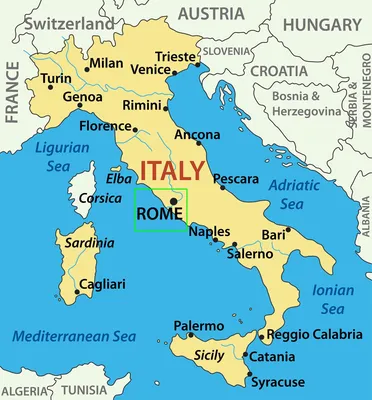Карта Италии иллюстрация вектора. иллюстрации насчитывающей италия - 6298677