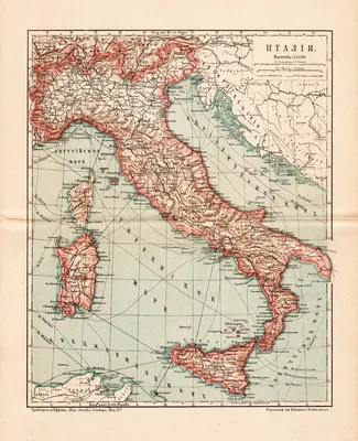 Карта Древней Италии
