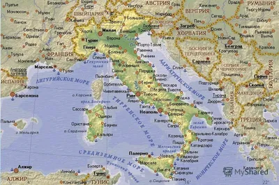 Карта Италии | Италия на карте мира онлайн