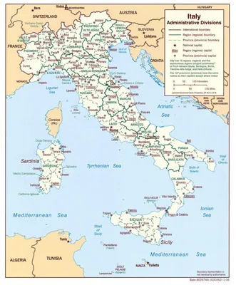 Карта Италии | MISSITALY.RU