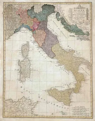 Италия Политическая Карта Административное Деление Итальянская Республика  Столицей Риме Регионами Векторное изображение ©Furian 355840758