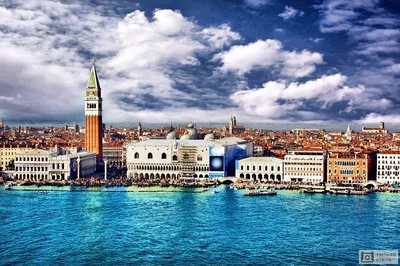Панорама Венеции Норд С Высоты Башни Кампанила Санмарко Венеция Италия —  стоковые фотографии и другие картинки Архитектура - iStock