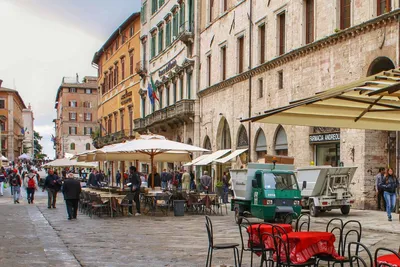 Perugia, Italy - one of the most interesting cities in Umbria, Perugia is  famous for the medieval Old Town and its narrow alleys Stock Photo - Alamy