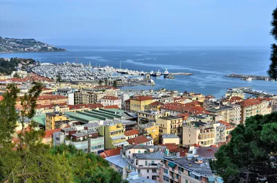 Italy. San Remo Ligurian coast. Where Russian aristocrats rest. Beach  prices - YouTube