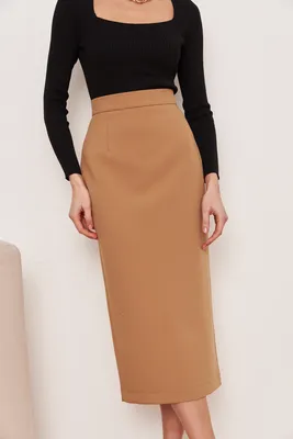 Женская элегантная длинная юбка миди 2022 осенне-зимняя женская винтажная  однотонная универсальная трапециевидная плиссированная юбка с высокой  талией | AliExpress