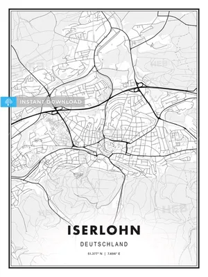 Iserlohn Map and Iserlohn Satellite Image