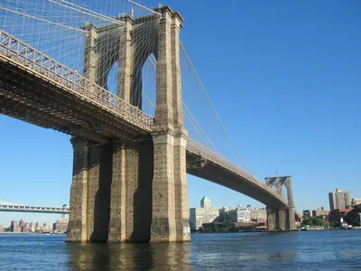 Brooklyn Bridge from Park City NYC Skyline at Night Wallpaper Peel-N-Stick