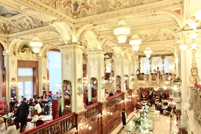 New York Cafe - Budapest's Elegant Salon and Cafe - The Curly Traveling Chef