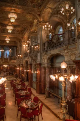 A cafe in Budapest, Hungary : r/europe