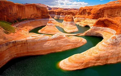 Гранд-каньон при Колорадо, расположенное в странице, Аризона, США Стоковое  Фото - изображение насчитывающей запрета, круг: 102507698