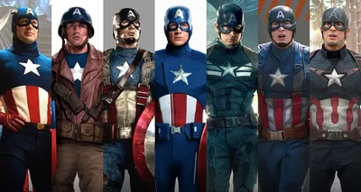 Фотографии, постеры и кадры из фильма Капитан Америка.