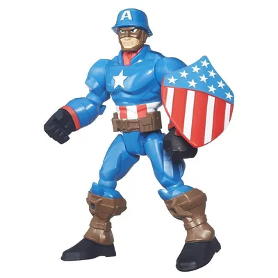 Игрушка - Фигурка Капитан Америка 34 см Марвел Мстители Большая в  подарочной упаковке - купить с доставкой по выгодным ценам в  интернет-магазине OZON (702399385)