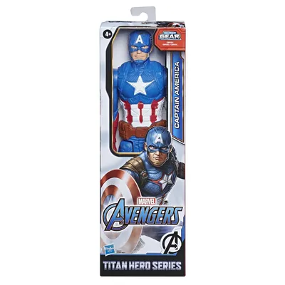 Игрушки для мальчиков фигурка Марвел Marvel Мстители Капитан Америка, 30 см  - купить с доставкой по выгодным ценам в интернет-магазине OZON (789459999)