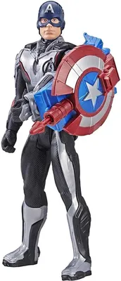 Игрушка для мальчика Фигурка Мстители Капитан Америка, Игрушка Марвел Капитан  Америка, 30 см - купить с доставкой по выгодным ценам в интернет-магазине  OZON (752309483)
