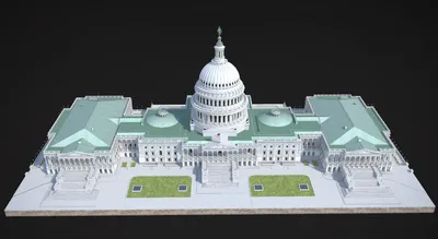 Памятник мира и Капитолий США, Вашингтон, округ Колумбия - PICRYL  Изображение в общественном достоянии