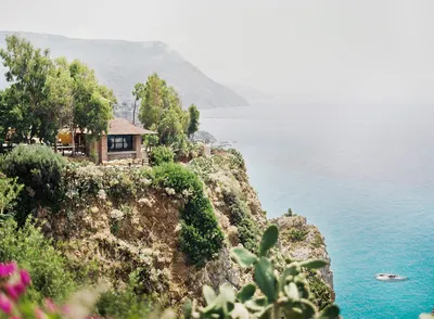 Coast Near The Town Of Capo Vaticano Region Calabria - Italyin This Photo  Is Not A Recognizable Face And Does Not Infringe The Copyright Of Third  Parties Stock Photo, Picture and Royalty