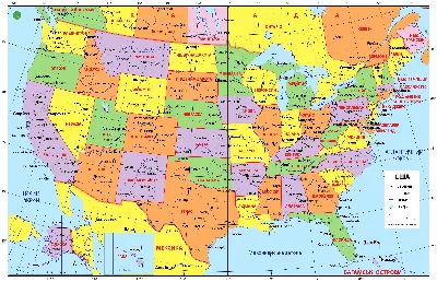 Карты Соединенных Штатов Америки | МЕРКАТОР