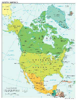 Карта США на русском языке с городами. Карта штатов США, карта Америки —  Туристер.Ру