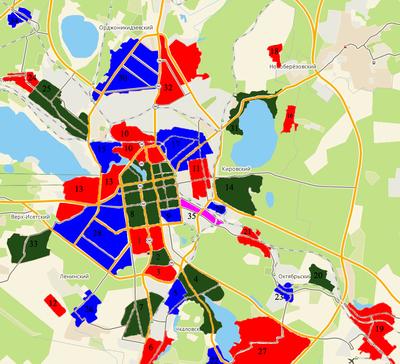 Карты Екатеринбурга (Россия). Подробная карта Екатеринбурга на русском  языке с отелями и достопримечательностями