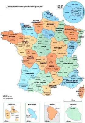 Карта Франции (на французском языке) - купить | КАРО