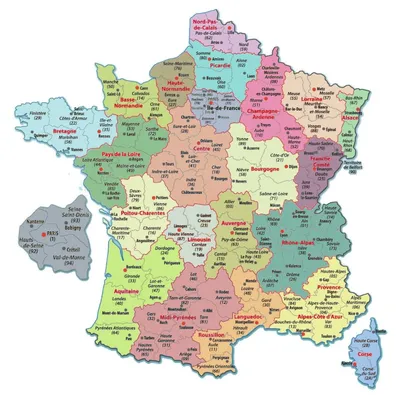 Все карты Франции: подробная карта Франции на русском языке и другие
