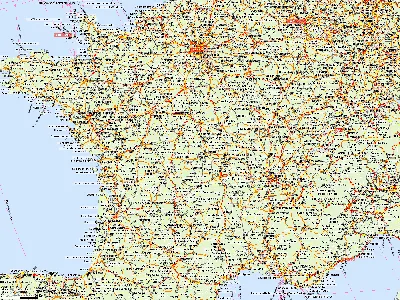 карта Франции - онлайн-пазл