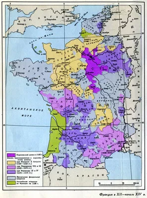 Карта Франции по квадратам с индексами
