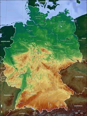 Карта Германии фото фотографии