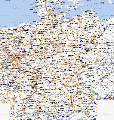 Карта Германии с городами иллюстрация вектора. иллюстрации насчитывающей  европа - 210397248