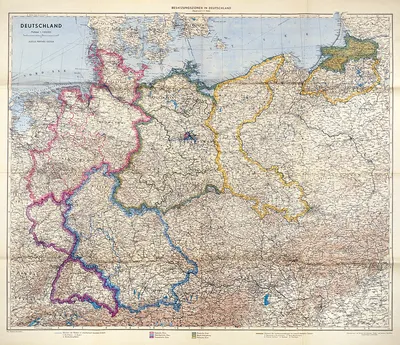 Карта Германии по квадратам с индексами