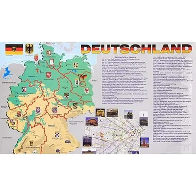 Карта Германии описание страны столица информация география факты - Атлас