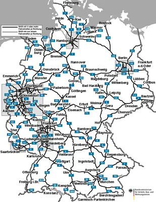 Карты Германии на русском языке: дороги, города и курорты на карте Германии