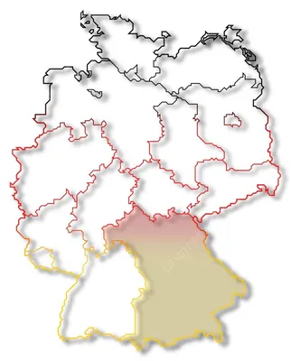 Карта Германии иллюстрация вектора. иллюстрации насчитывающей мюнхен -  91654399