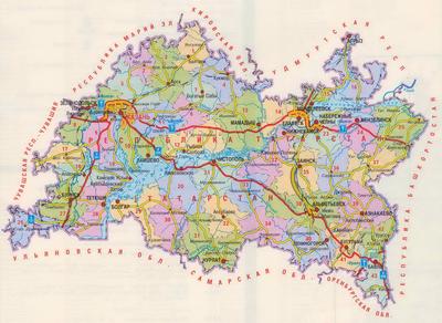 Казань на карте Ильина 1887 года - картинка карты 5555x4648