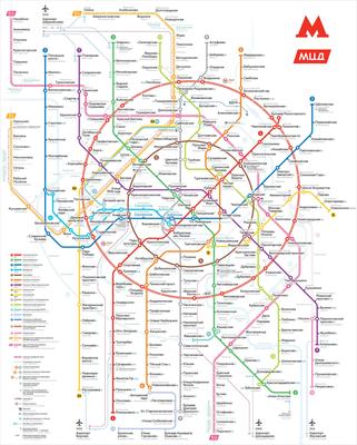 Карта метро Москвы фото