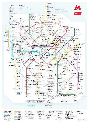 Карта метро Москвы