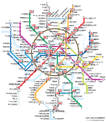 Карта (схема) метро Москвы 2016 г. | Карта, Планировщик путешествий,  Путешествия