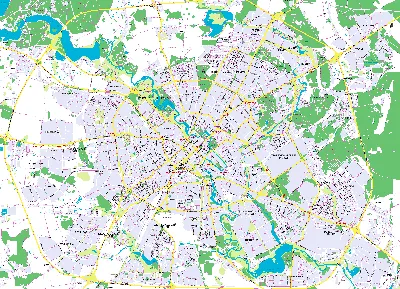 Карта Минска с улицами. Карта метро Минска на Туристер.ру