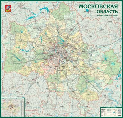 Карта Московской области