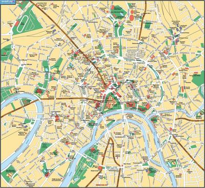 векторная карта города Москва, Россия: стоковая векторная графика (без  лицензионных платежей), 673154905 | Shutterstock