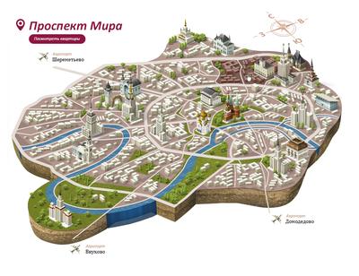 Карты Москвы XVI-XX веков